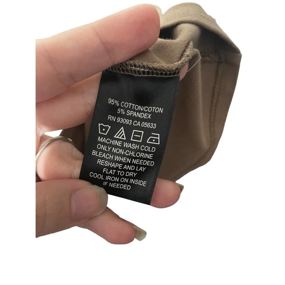 NIC+ZOE Light Brown Cotton Blend Perfect Tank w/Scoop Neck - Picture 4 of 6